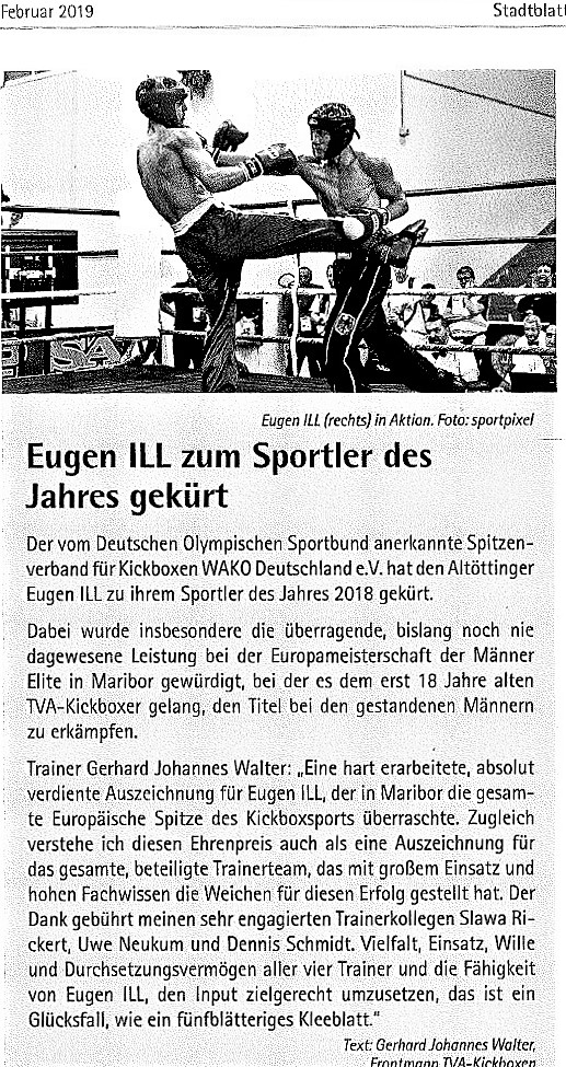 Sportler des Jahres: Eugen Ill
